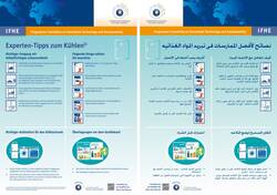 © IFHE PC HT&S/Prof. Stamminger Das neue Plakat in deutscher und arabischer Sprache.