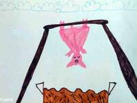 Kinderzeichnung Schwein schlachten (privat)