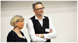Die auf der Tagung verabschiedete Schulleiterin der Diätschule Mainz Annemarie PRINZ und ihr Nachfolger Dr. Daniel BUCHHOLZ. © Lea Kristina Musolf Die auf der Tagung verabschiedete Schulleiterin der Diätschule Mainz Annemarie PRINZ und ihr Nachfolger Dr. Daniel BUCHHOLZ. © Lea Kristina Musolf