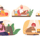 Wie Ernährungsumgebungen in grafischen Modellen dargestellt werden