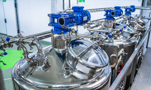 Bild einer Sterilproduktion in einer Molkerei