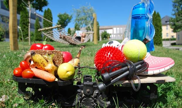 Sportsachen und Lebensmittel. © ProPHN