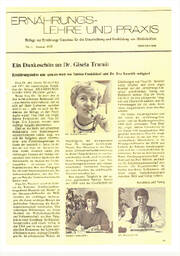 Damals noch in schwarz-weiß: Ernährungslehre & Praxis aus dem Jahr 1985 Damals noch in schwarz-weiß: Ernährungslehre & Praxis aus dem Jahr 1985