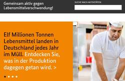 Das neue Portal fasst wichtige Fakten zum Thema Lebensmittelverschwendung zusammen. © www.lebensmittelwertschaetzen.de (Screenshot)