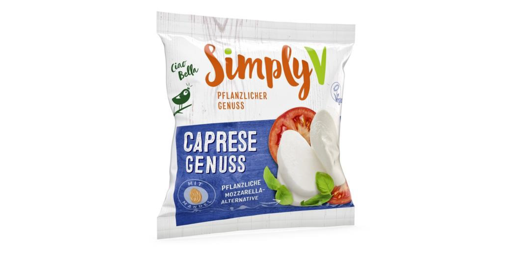 Wie Mozzarella in pflanzlich: der neue Simply V Caprese Genuss